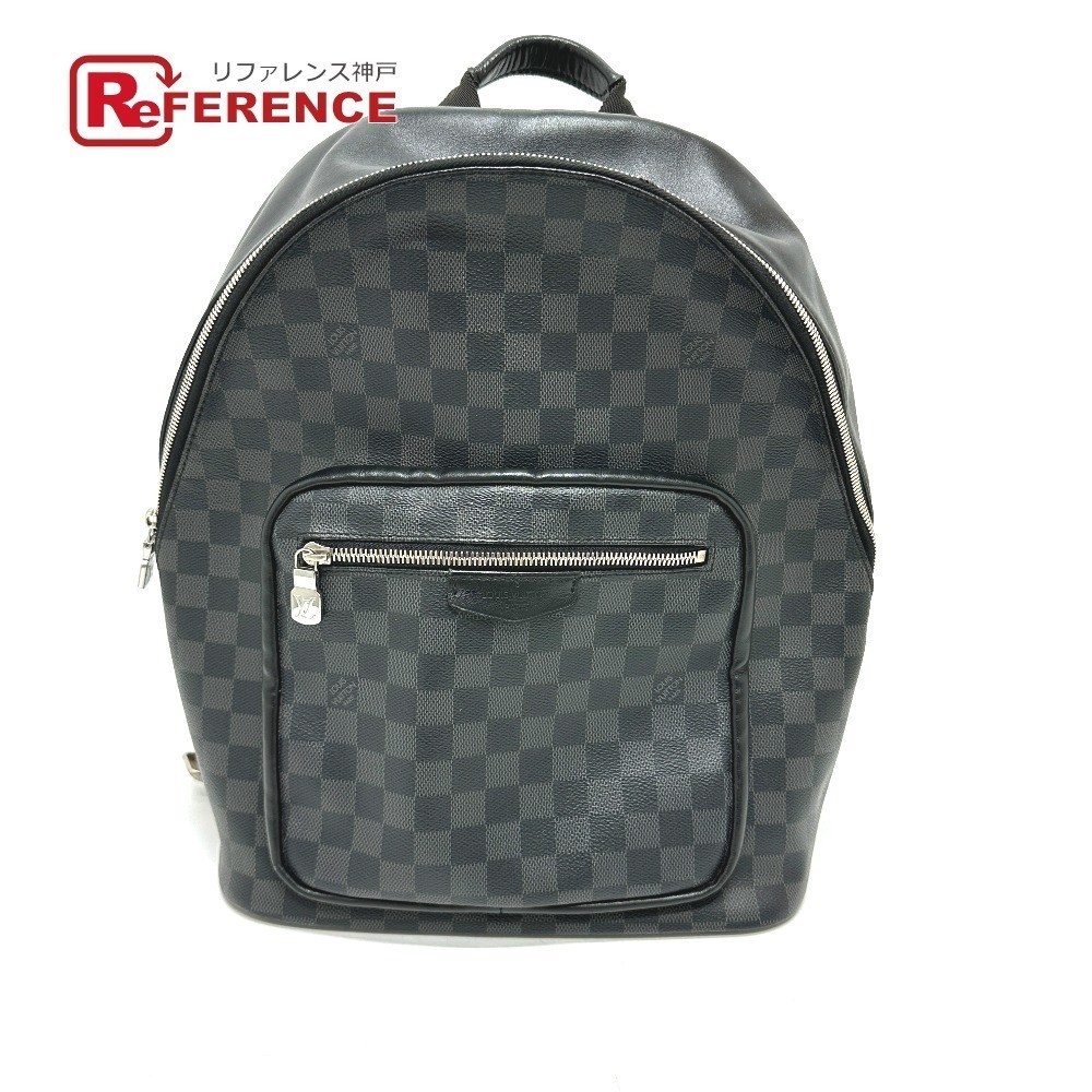 Louis Vuitton Josh Backpack Damier Graphite Black canvas